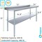 Amgood 24 in. x 72 in. Stainless Steel Work Table with 1.5 in. Backsplash WT-2472-BS-Z - alternate 3